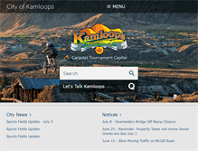 Tablet Screenshot of kamloops.ca